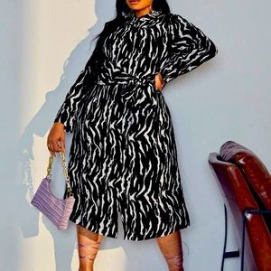 Women’s Black and White Dress